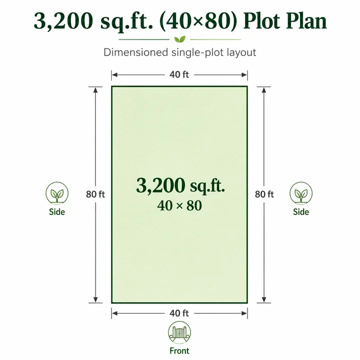 Prestige Bidadi 3,200 sq.ft. (40×80) Plot plot plan layout Prestige Bidadi 3,200 sq.ft. (40×80) Plot plot plan layout