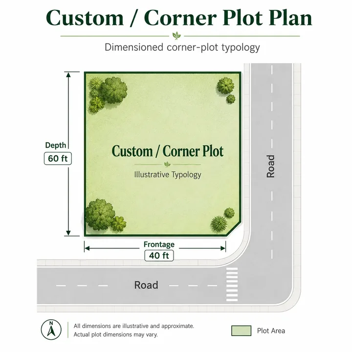 Prestige Bidadi Premium / Corner Plot plot plan layout Prestige Bidadi Premium / Corner Plot plot plan layout